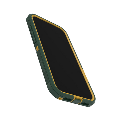 Angled view of OtterBox x Topo Designs Defender Series Pro XT for MagSafe in "iPhone 17 Pro Max Case" size.