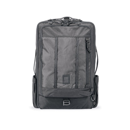 Topo Designs Global Travel Bag 30L Durable Carry On Convertible Laptop Travel Backpack in "Black / Black".