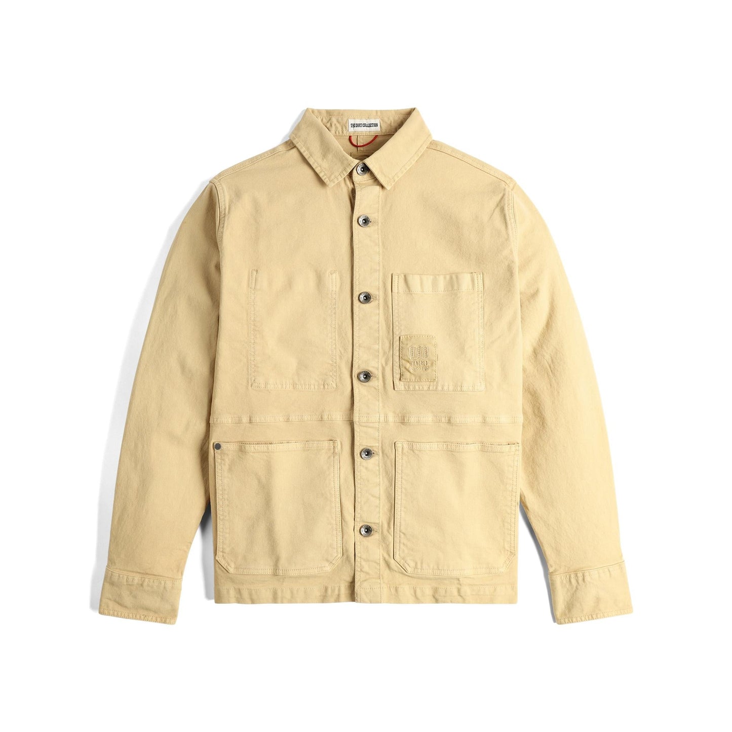 Front View of Topo Designs Dirt Utility Jacket - Men's in "Sahara"