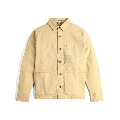 Front View of Topo Designs Dirt Utility Jacket - Men's in "Sahara"