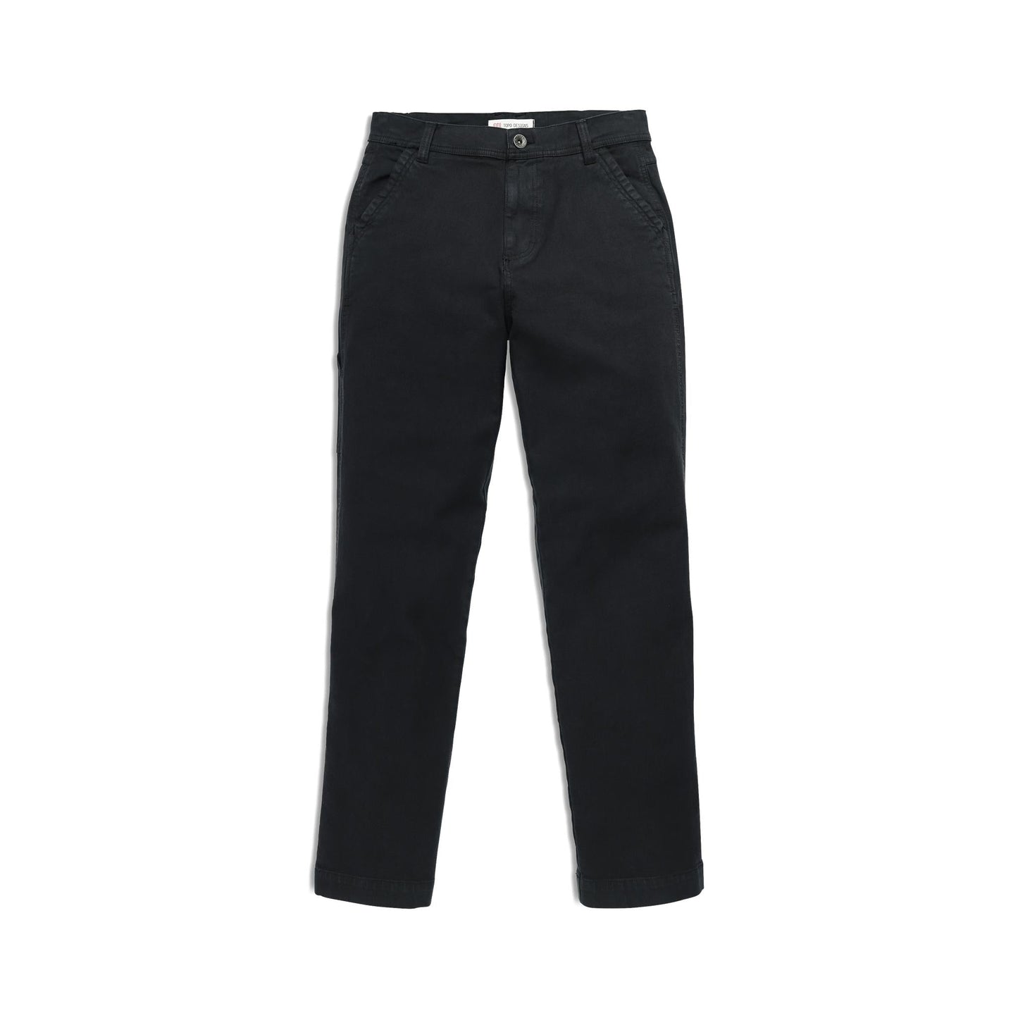 Front View of Topo Designs Dirt Utility Pants - Women's in "Black"