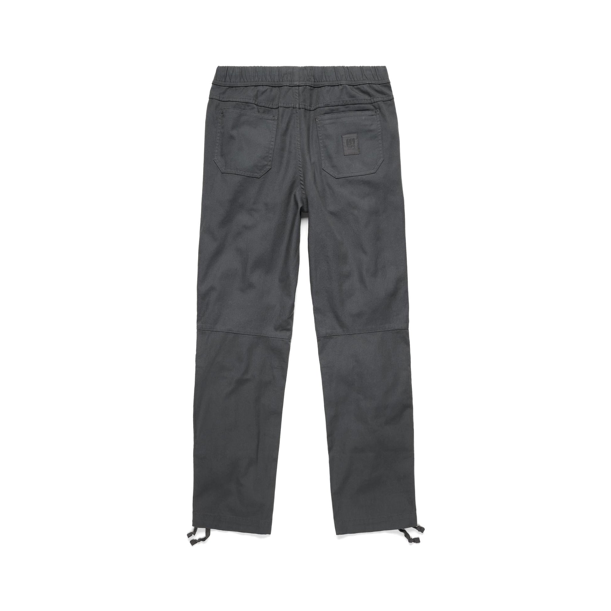Back View of Topo Designs Dirt Pants Classic - Men's in "Asphalt"