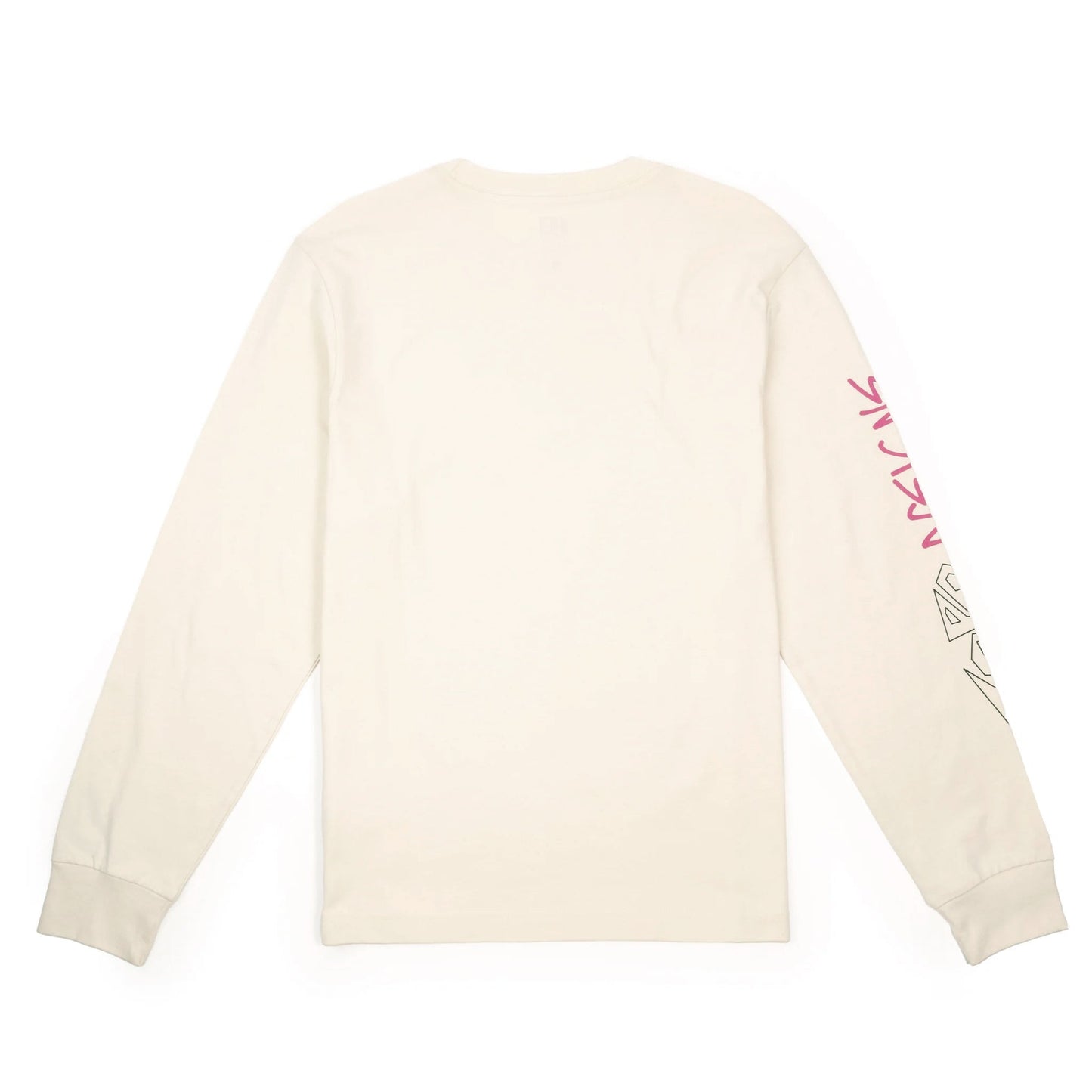 Back View of Topo Designs Outlook Tee Long Sleeve - Men's in "Bone White"