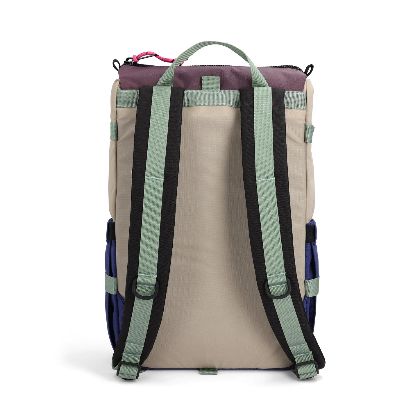 Back View of Topo Designs Rover Pack Classic in "Cobblestone / Aura"