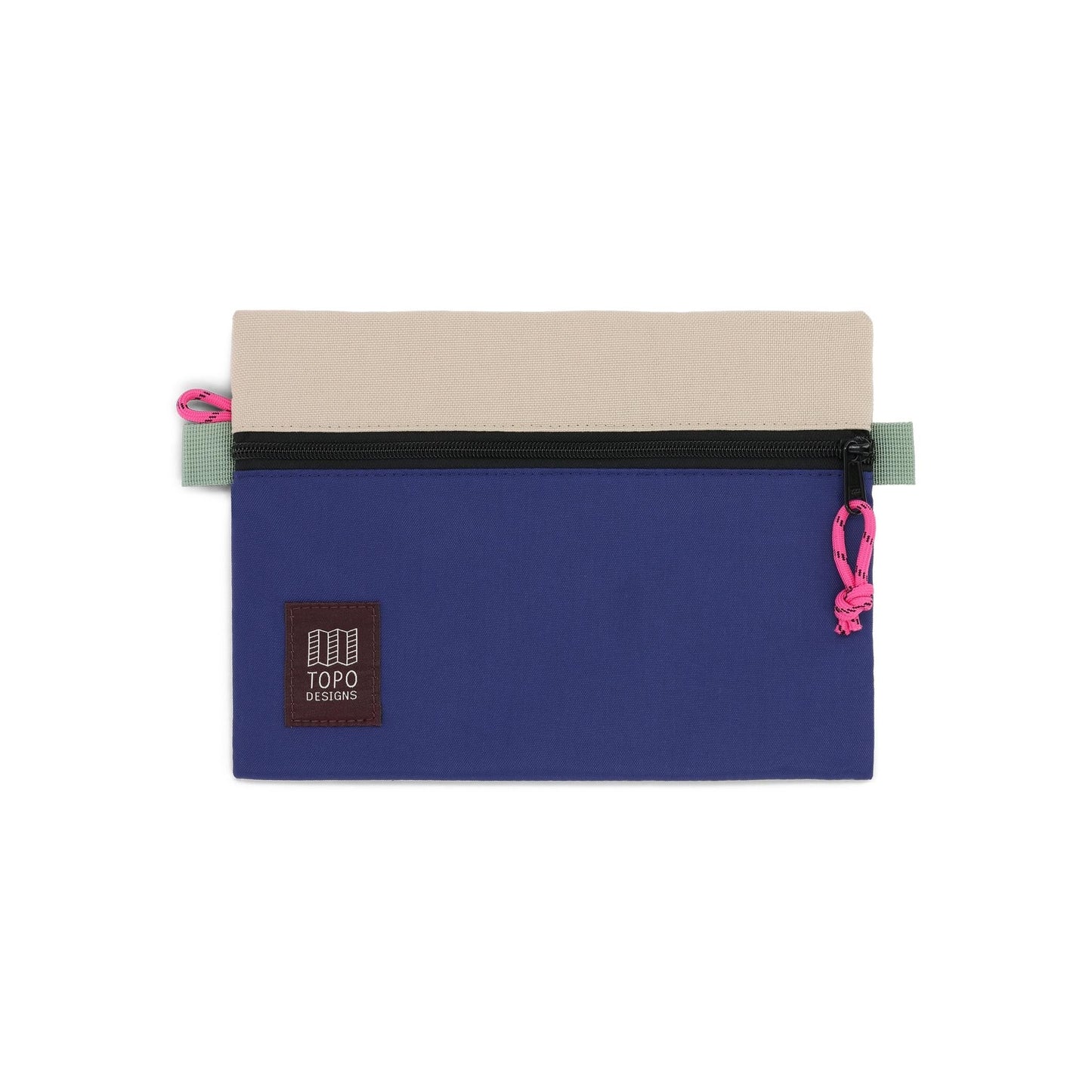 Front View of Topo Designs Accessory Bag "Medium" in "Cobblestone / Aura"