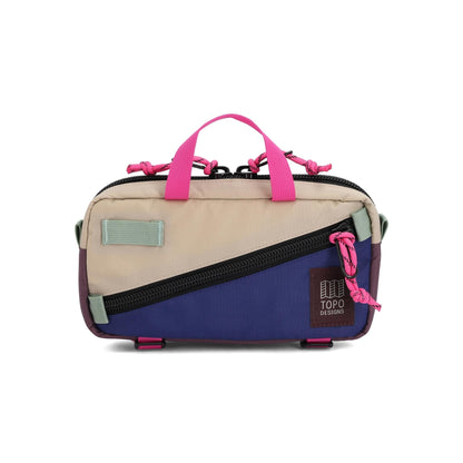 Front View of Topo Designs Mini Quick Pack in "Cobblestone / Aura"
