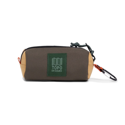 Front View of Topo Designs Burrito Bag in "Woodland / Goldenrod"