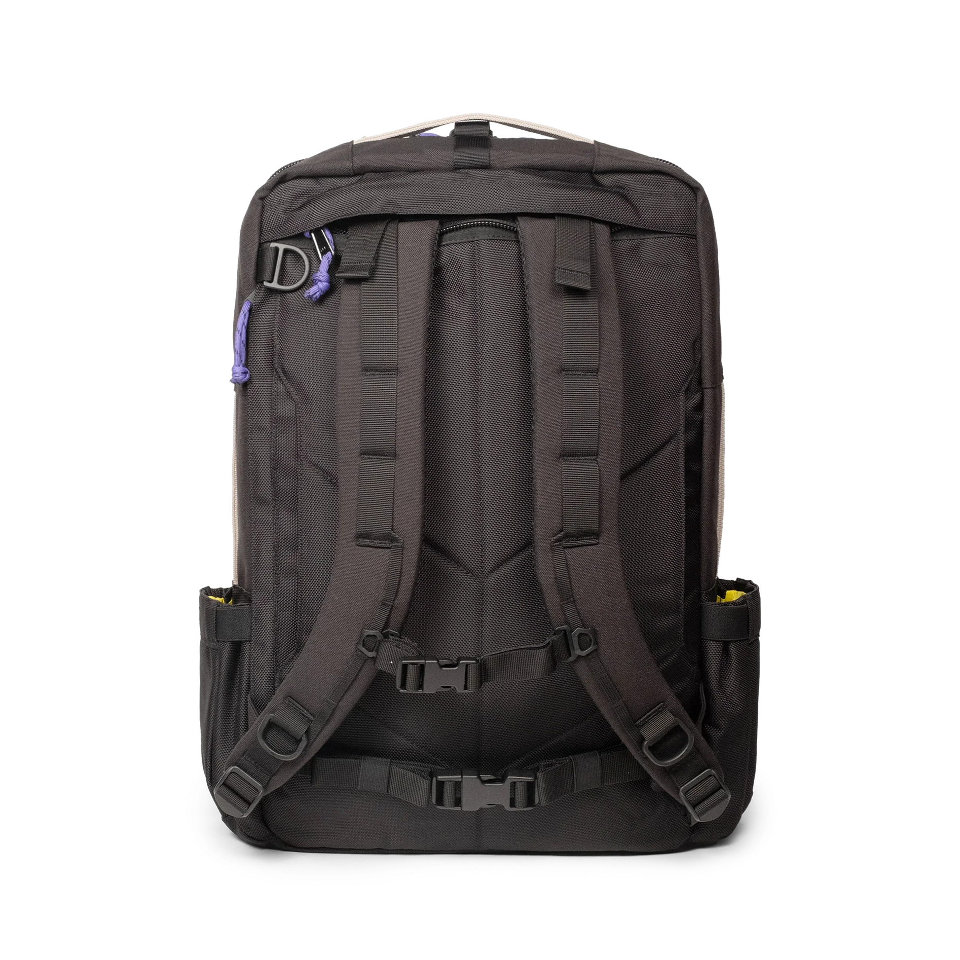 Topo Designs Global Travel Bag 30L Durable Carry On Convertible Laptop Travel Backpack in "Classic Blue / Bone White".