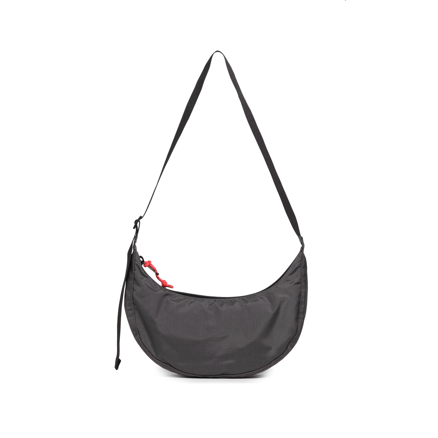 Back View of Topo Designs Moonlight Crossbody Bag in "Black / White Grid"