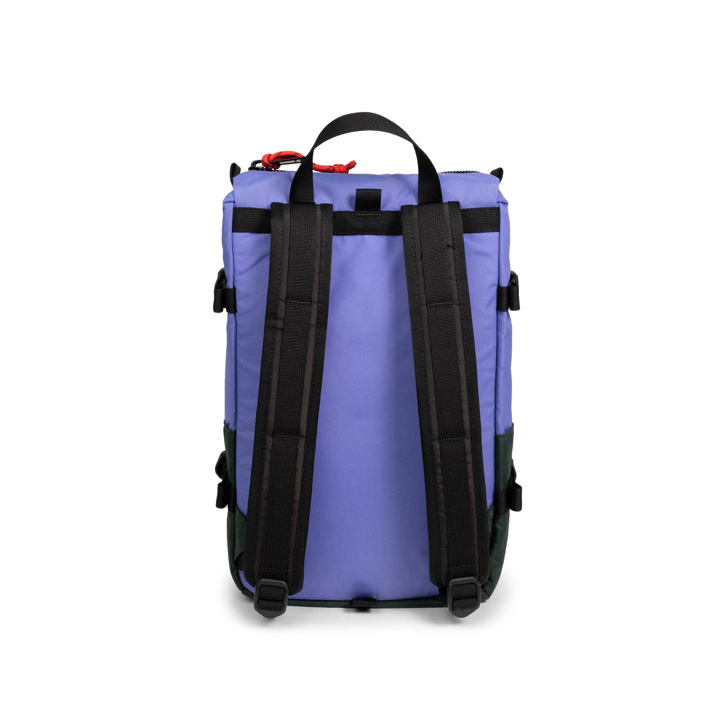 Back View of Topo Designs Rover Pack Mini in "Very Peri / Forest"