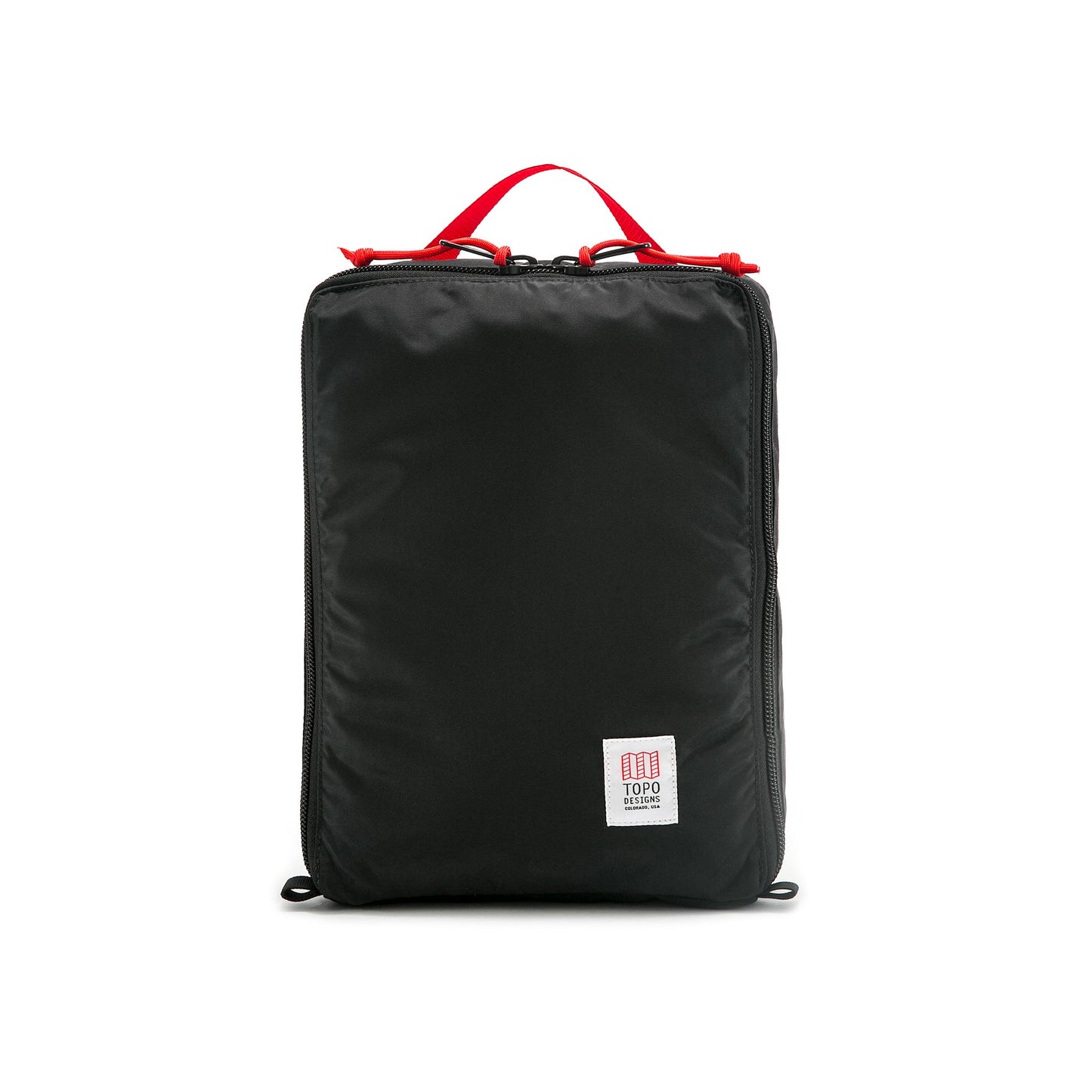 Topo Designs Pack Bag 10L travel packing cube in "Black".