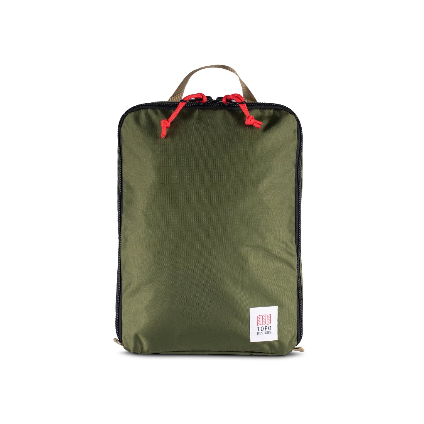 Topo Designs Pack Bag 10L travel packing cube in "Olive" Green.