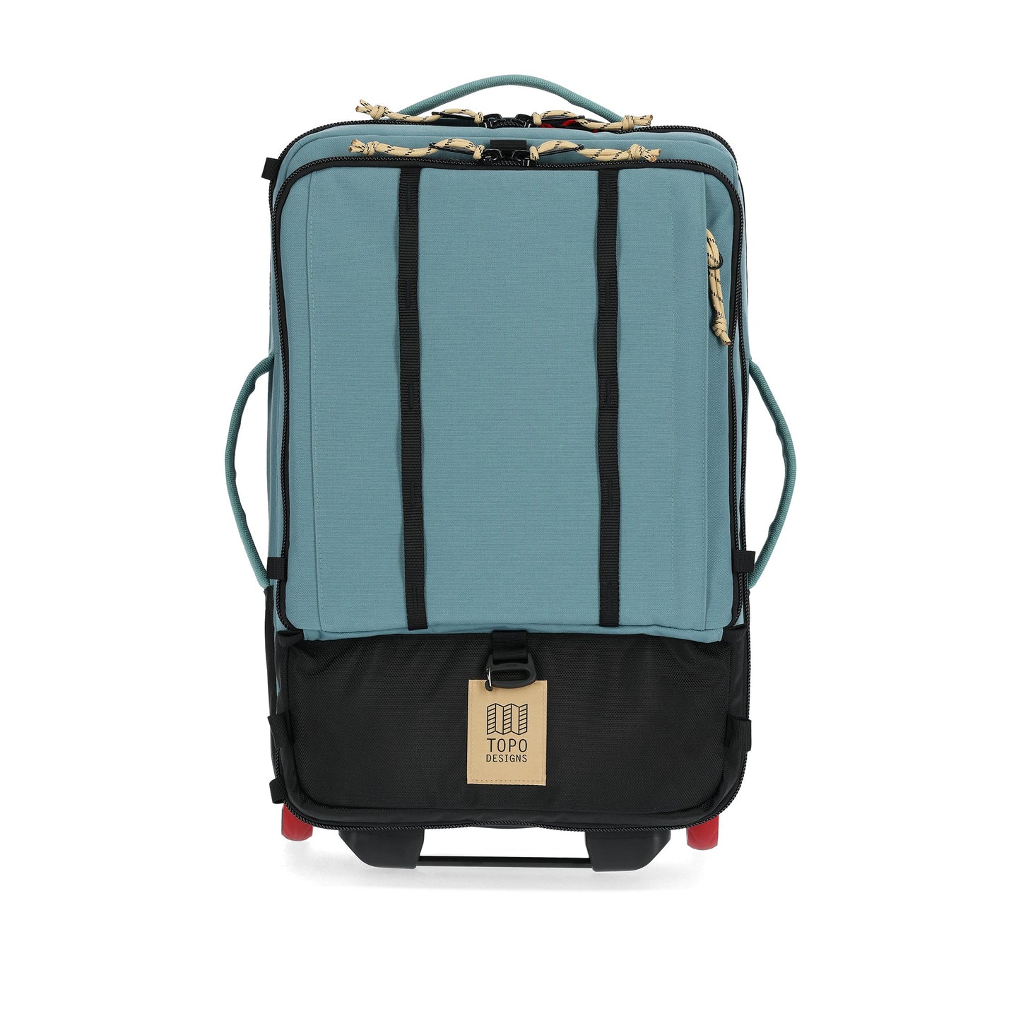 Front View of Topo Designs Global Travel Bag Roller in "Sea Pine"