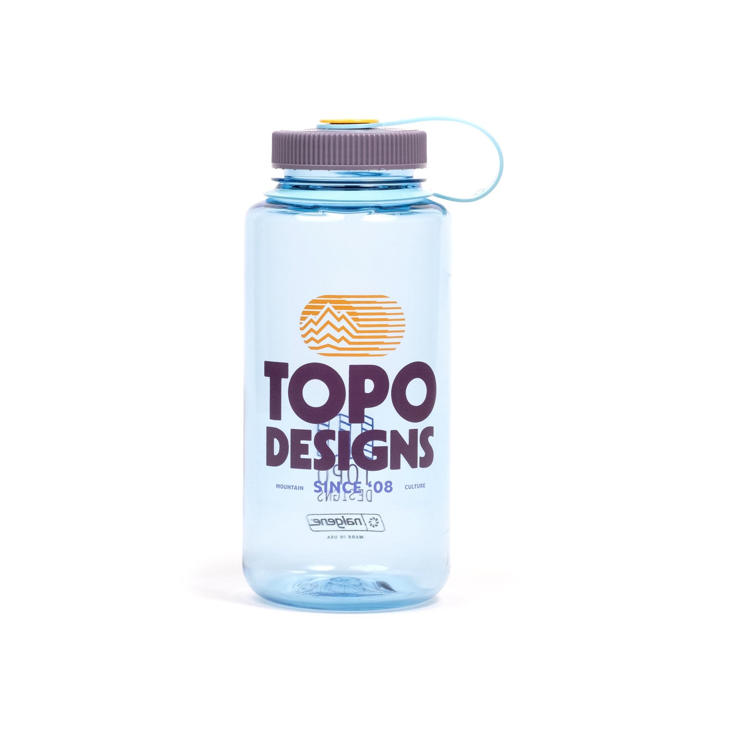 Topo Designs Nalgene 32 oz Wide Mouth Water Bottle in "Retro Logo"