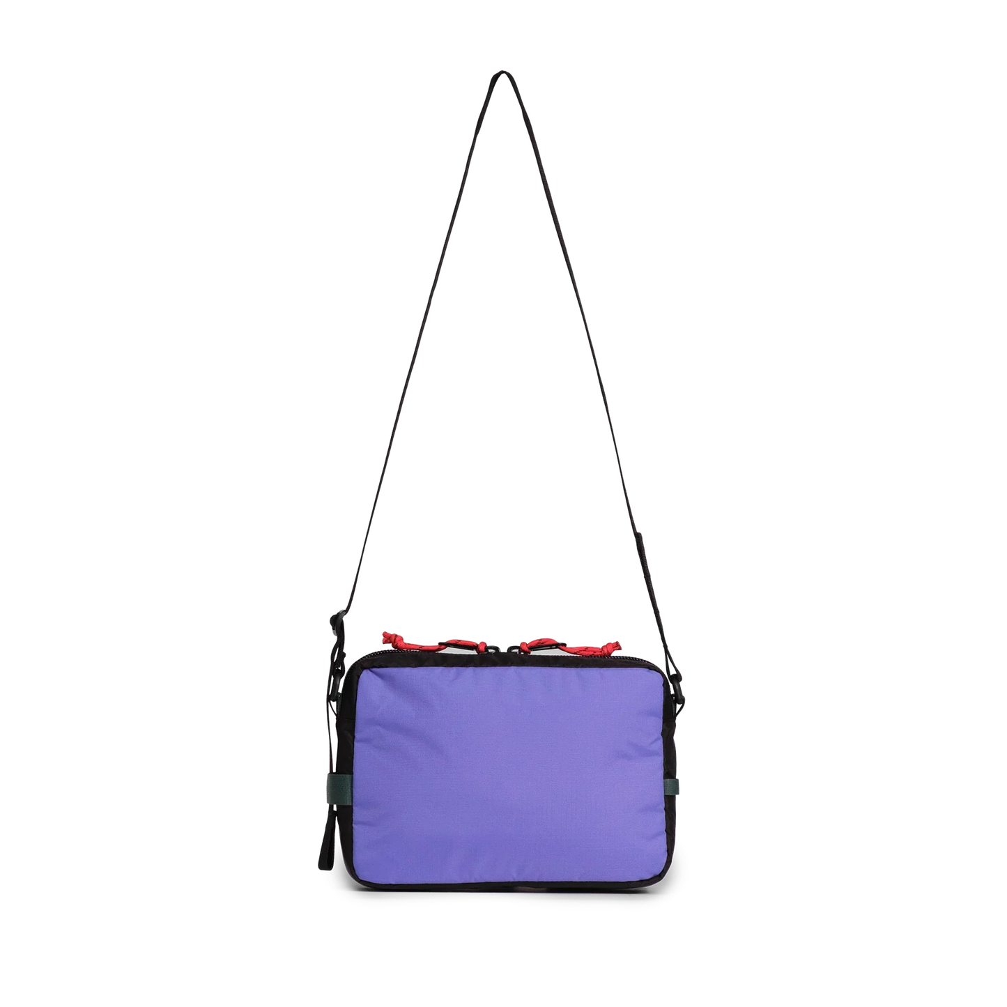 Back view of Topo Designs Block Bag in "Very Peri / Forest"