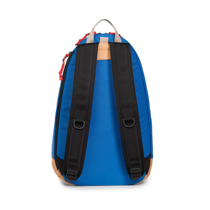 Back view of Topo Designs Classic Teardrop Backpack in "Classic Blue"