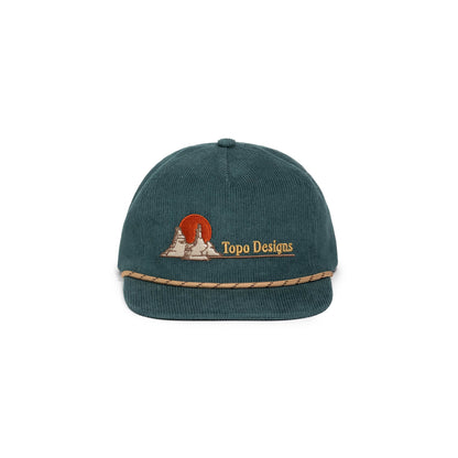 Front white background image of Corduroy Trucker Hat - Oasis in "Forest"