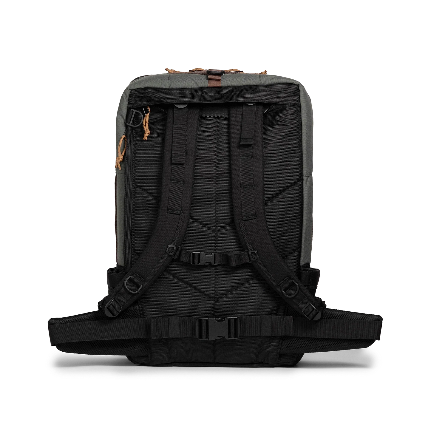 Back view of Topo Designs Global Travel Bag 40L in "Woodland / Forest"