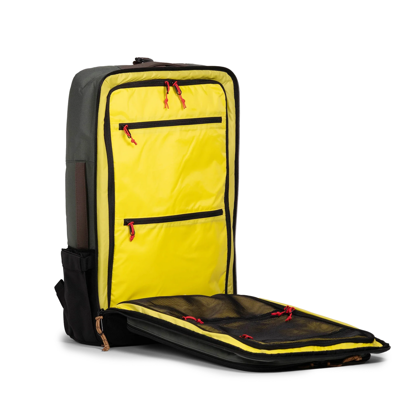 Interior shot of Global Travel Bag 40L in "Woodland / Forest"