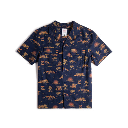 Front View of Topo Designs Daytripper Short Sleeve - Men's in "Westbound Midnight"