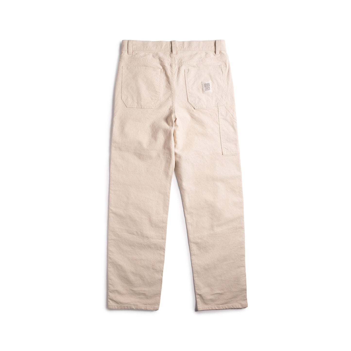 Back shot of Topo Designs Utility Pants Undyed - Men's in "Undyed"