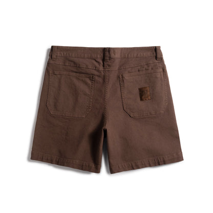 Back white background image of Topo Designs Utility Shorts - Men's in "Desert Palm"
