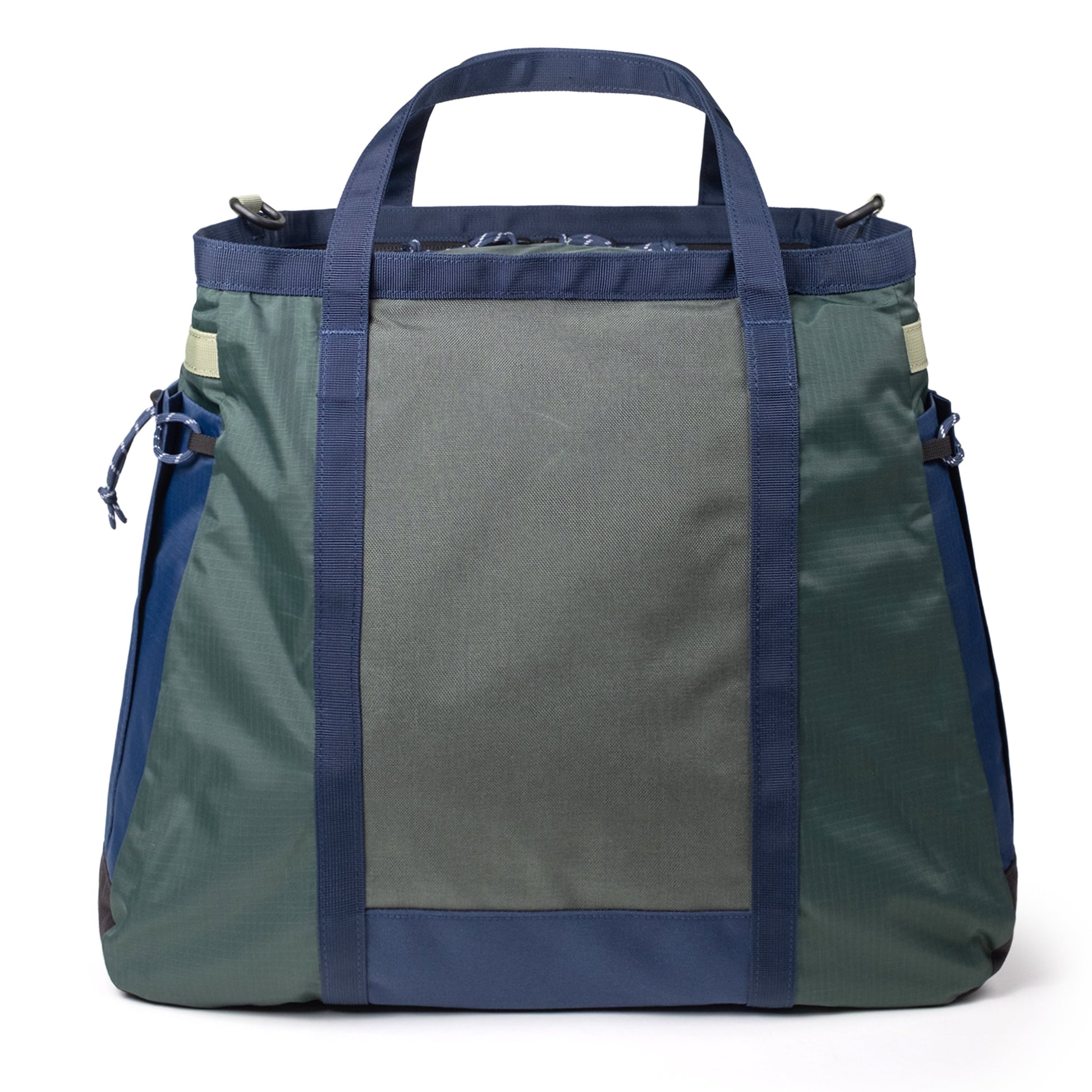 Back View of Topo Designs Mountain Gear Bag in "Forest / Bone White"