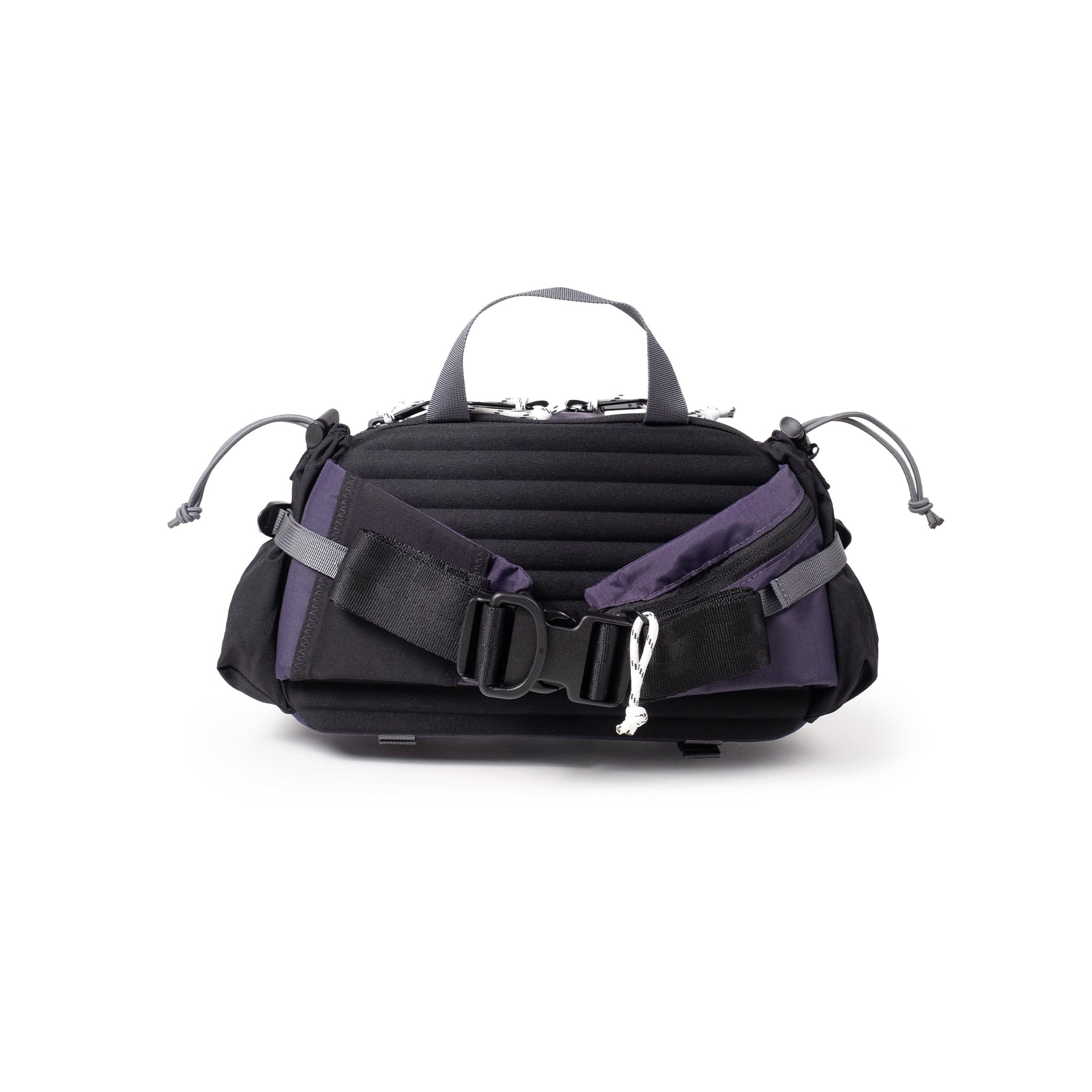 Back View of Topo Designs Mountain Hydro Hip Pack in "Nightshade / Slate"