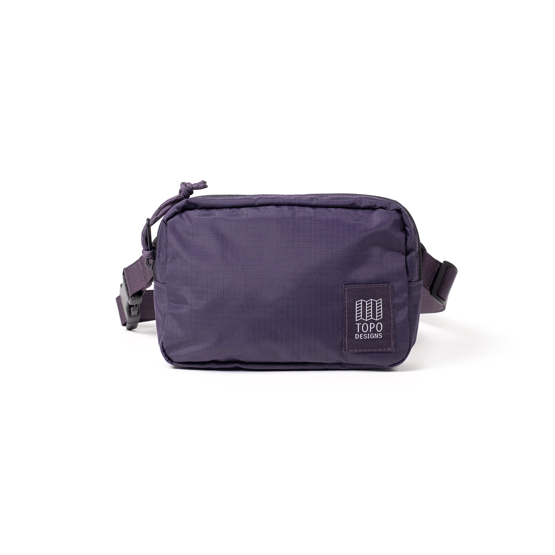 Front View of Topo Designs Ripstop Belt Bag in "Nightshade"