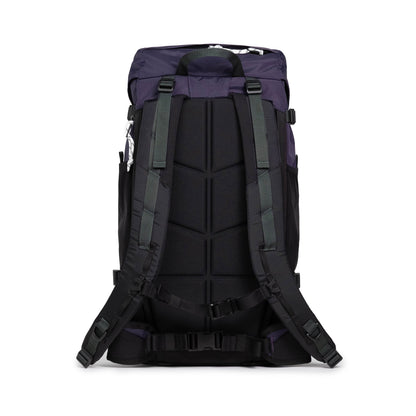Back View of Topo Designs Rover Trail Pack 22L in "Nightshade / Grid"