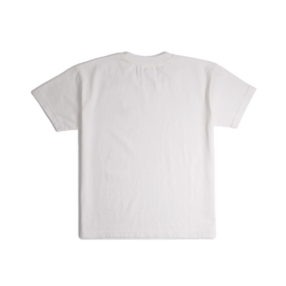 Back image of Topo Designs x Soft Goods Label Tee in "White"