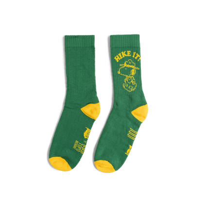General product image of Topo Designs x TSPTR Hike It Socks in "Green"