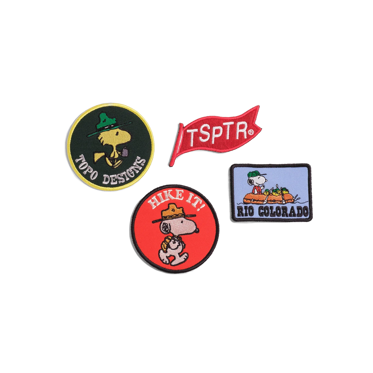 General image of Topo Designs x TSPTR Patch Set in the "Peanuts" variant