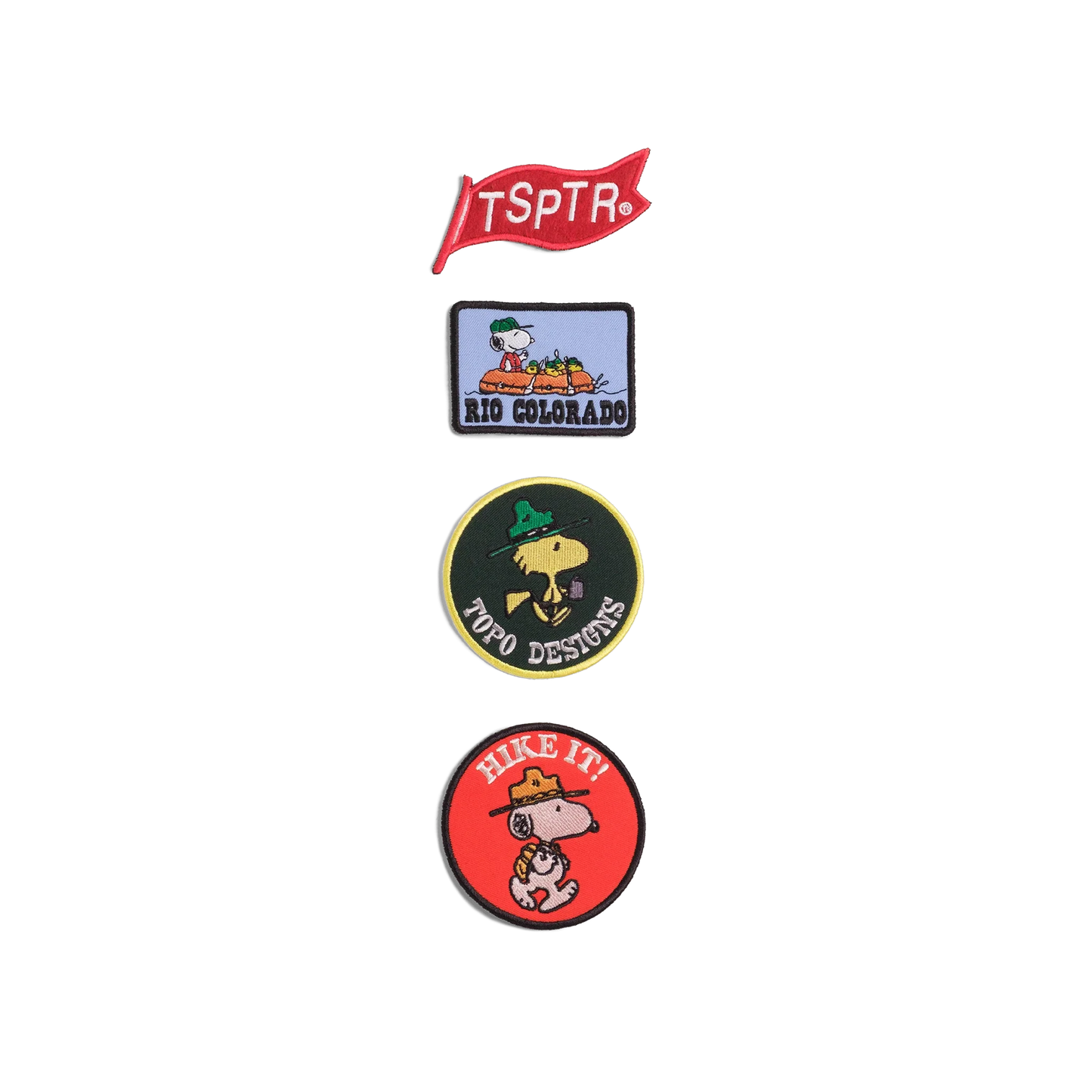 General image of Topo Designs x TSPTR Patch Set in the "Peanuts" variant