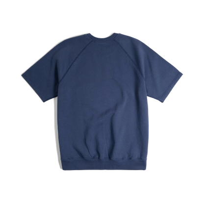General back image of Topo Designs x TSPTR Puffy Coat Sweatshirt in "Navy"