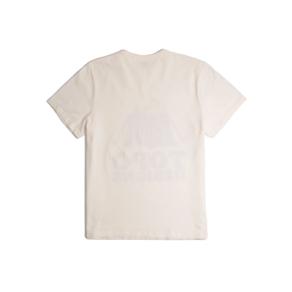 General back image of Topo Designs x TSPTR Tent Tee in "White"