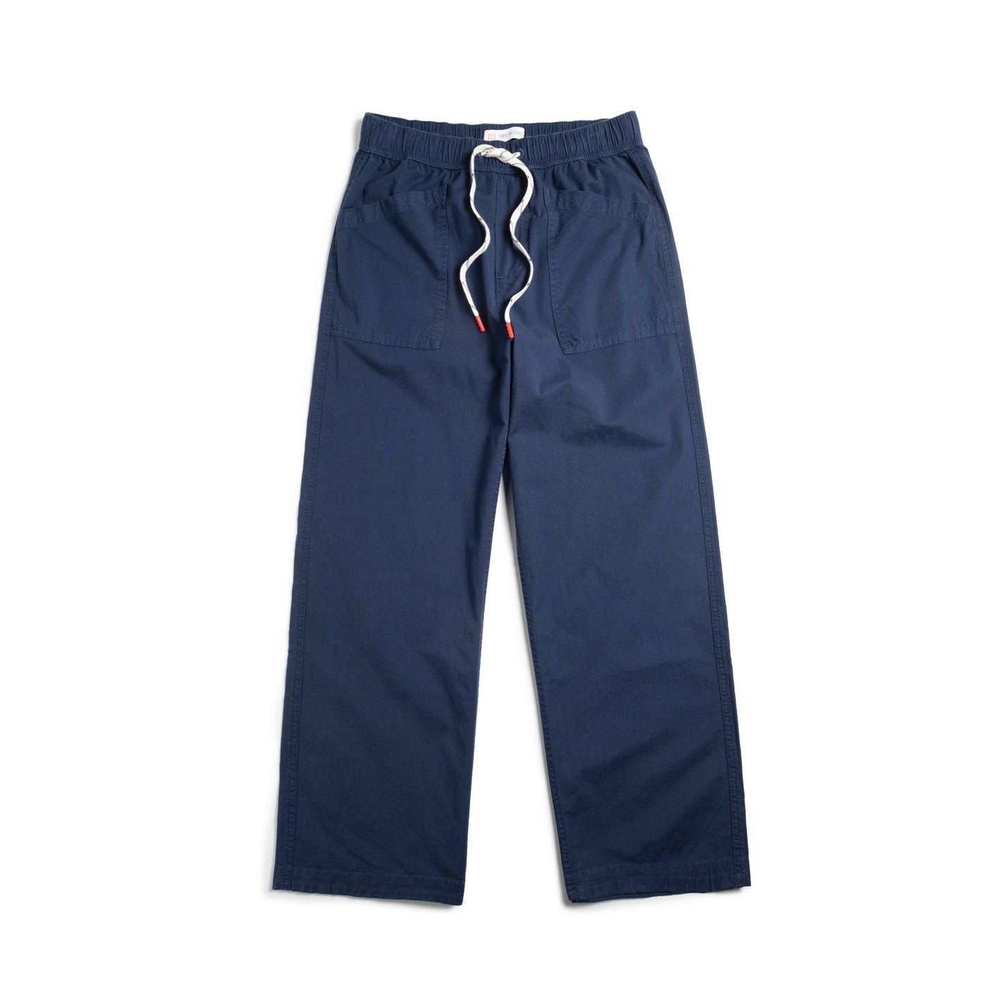 White background flat lay front image of Topo Designs Desert Wide Leg Pants - Women's in "Midnight"