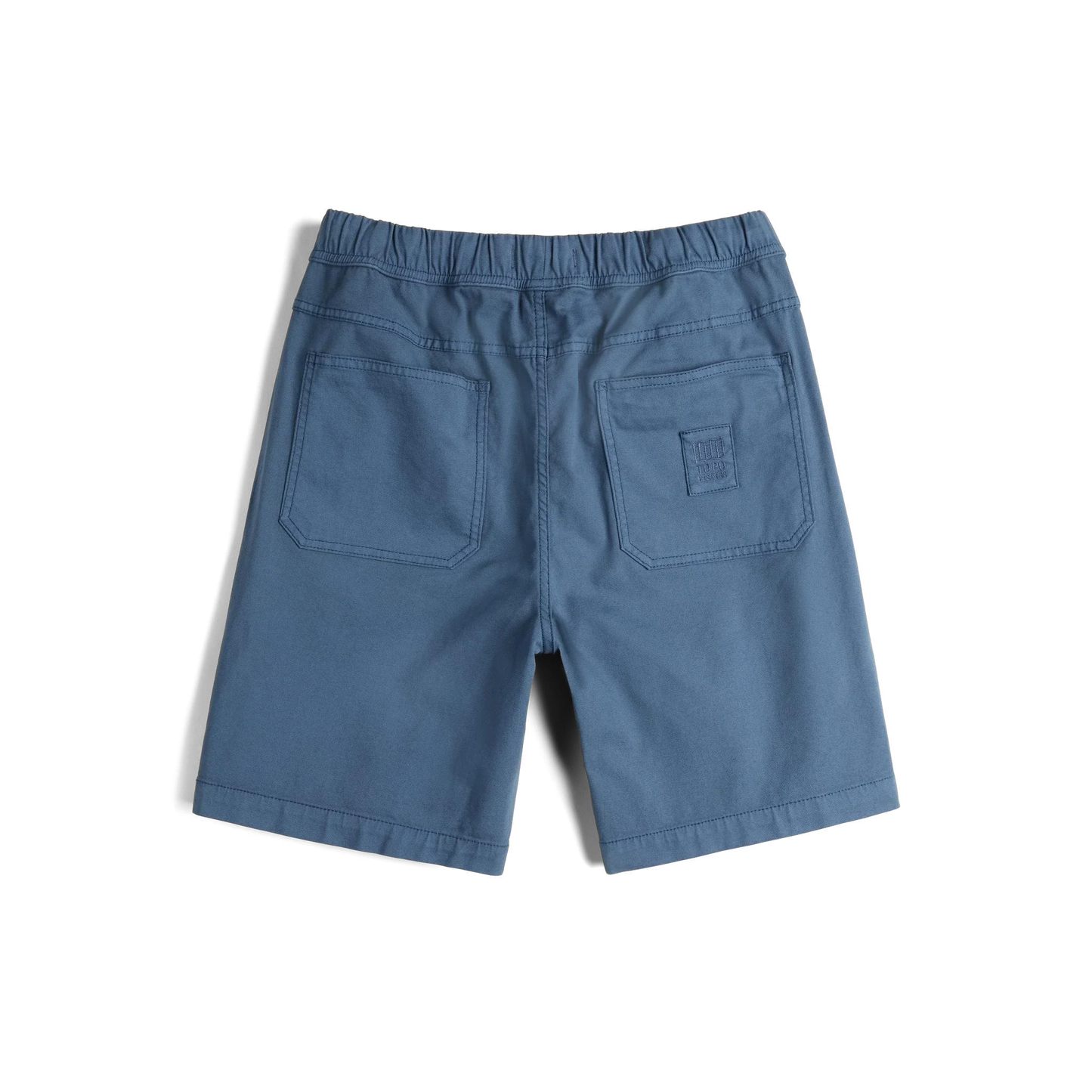 Back View of Topo Designs Dirt Shorts - Men's in "Stone Blue"