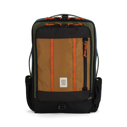 Front View of Topo Designs Global Travel Bag 30L in "Olive / Dark Khaki"