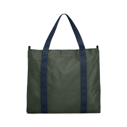 Back View of Topo Designs Mountain Essential Tote in "Beetle / Midnight"