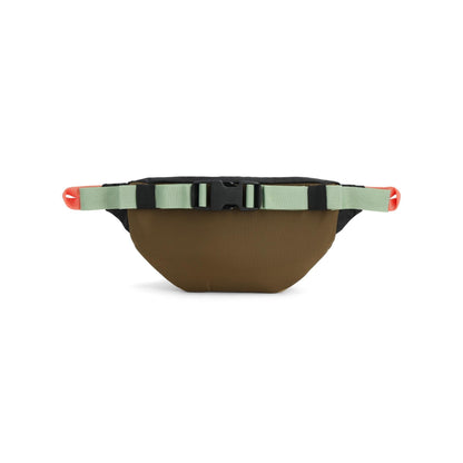 Back View of Topo Designs Mountain Waist Pack in "Desert Palm / Sahara"
