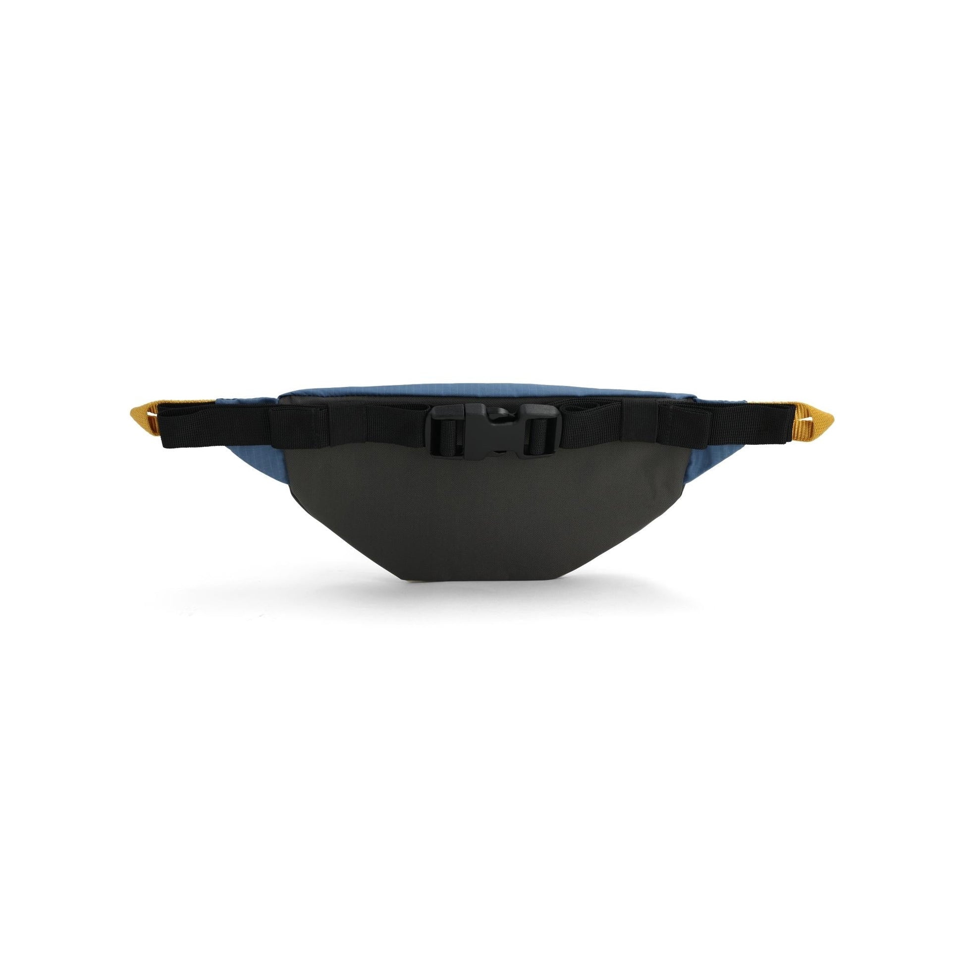 Back View of Topo Designs Mountain Waist Pack in "Stone Blue / Bone White"