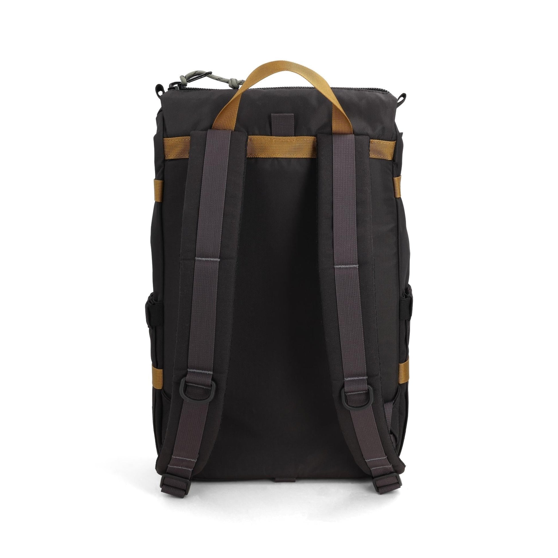 Back View of Topo Designs Rover Pack Classic in "Black / Neutral"