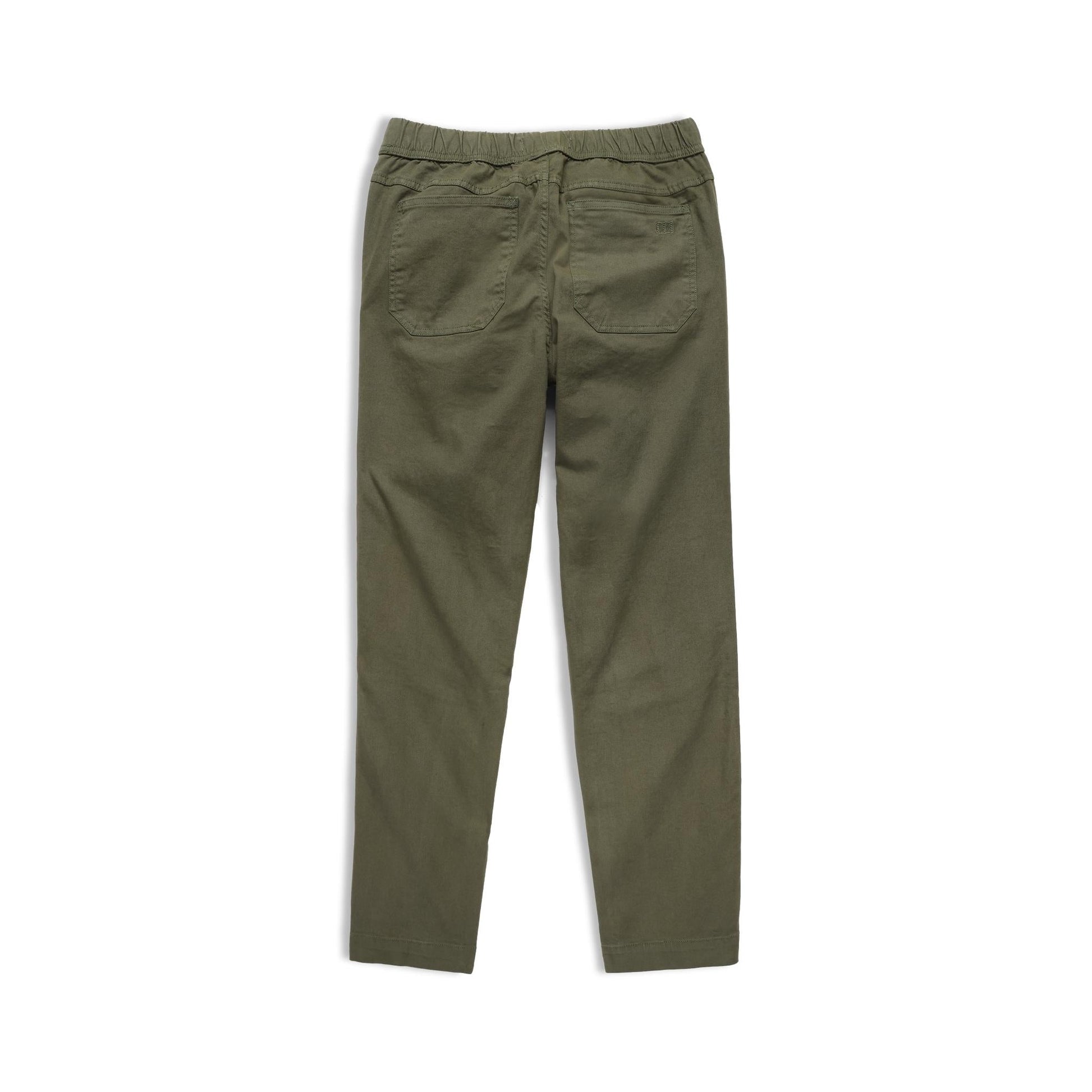 Back View of Topo Designs Dirt Pants Slim - Women's in "Beetle"