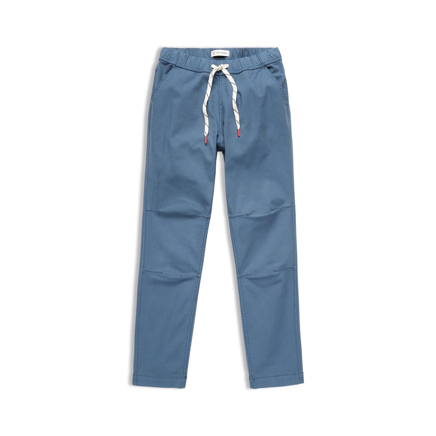 Front View of Topo Designs Dirt Pants Slim - Women's in "Stone Blue"